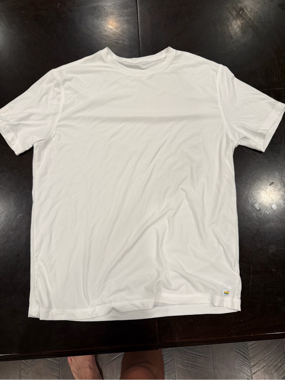 Vuori Men's White Crew Tee - Minimal Short Sleeve
